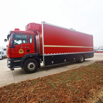 Sinotruk Shandeka fire refrigerated truck