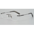 Diseñador Rimless Titanium Pequeño gafas rectangulares