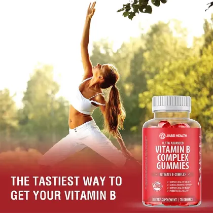 Strawberry Flavored Vitamin B Complex Gummies