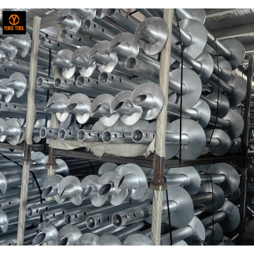 Anclaje de tornillo de tierra para pilotes de tornillo helicoidal de hélice de alta resistencia HDG