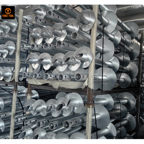 Anclaje de tornillo de tierra para pilotes de tornillo helicoidal de hélice de alta resistencia HDG