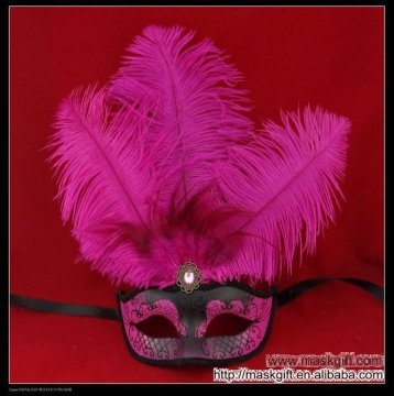 Wholesale female sex masks in hot pink and black for halloween party and black theme party