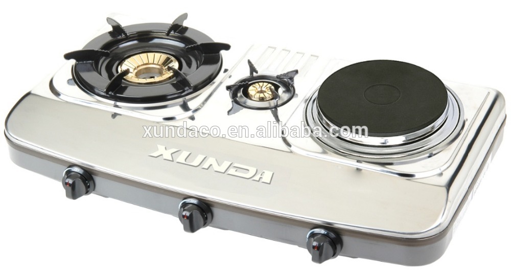 Stainless Steel 3 Burner Gas Stove for Kitchen