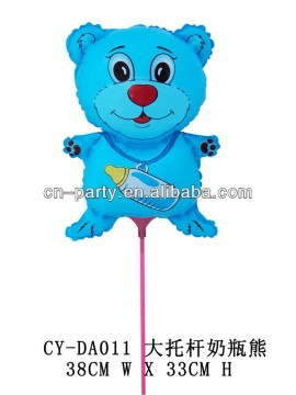 Mini Balloons with cup and stick,bottle bear-DA011