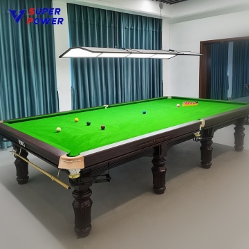 Customizable 12ft Factory Direct Sales Snooker Billiards Table: Size, Color, and Material Options