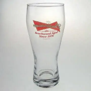 Budweiser Beer Glass with Branded Logo