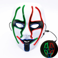 Máscaras iluminadas recarregáveis ​​de PVC LED
