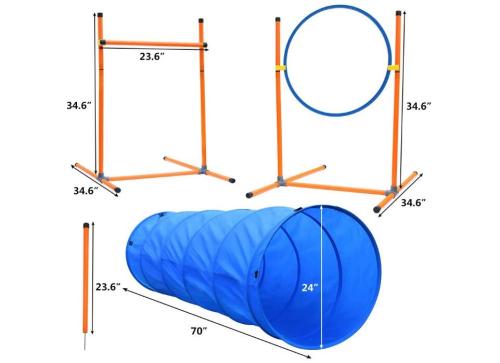 EASTONY Deluxe Dog Agility Training Equipment Set