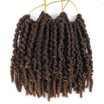 Pre Spring Twist Braids Hair Synthetic Braiding Hair Extensions Jamaican Bounce Curl Twist