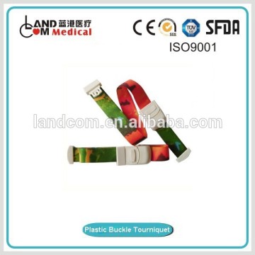Plastic buckle tourniquet with CE