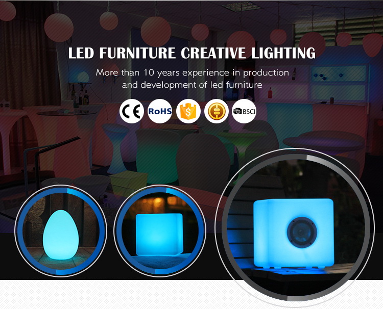 PE Plastic LedLight Flower Pots