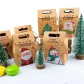 Boîte-cadeau d'emballage de Noël en papier kraft imprimé personnalisé