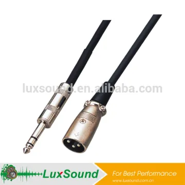XLR cable with male jack,1/4'' To XLR ,professional microphone cable