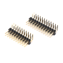 Espacio de pin de 2.54 mm Fila doble 90 grados