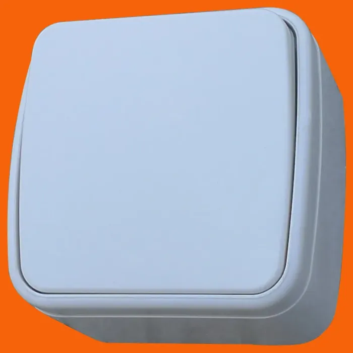 Европейский одноклавишный настенный выключатель поверхностного монтажа S6001