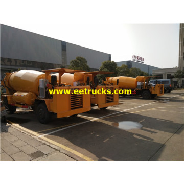 4cbm 4x2 Small Concrete Mixer Trucks