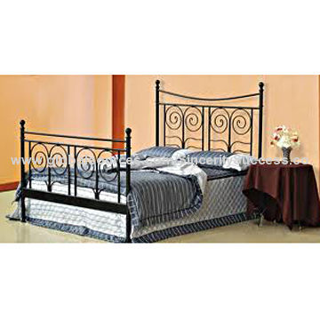 Wrought Metal Iron Bed, Adult, Powder Coating, Various Sizes are Available