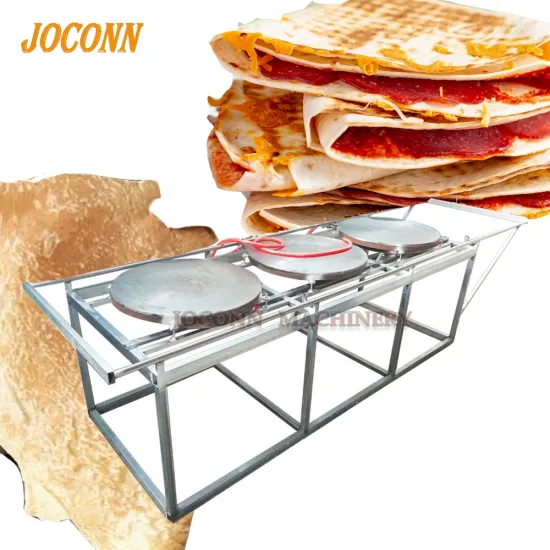 Hand-Push Gas Heating Roti and Tortilla Making Machine (40cm)