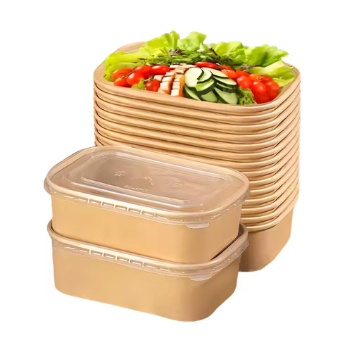 Biodegradable Kraft Paper Rectangular Bowl