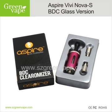 Aspire Vivi Nova-S BDC Clearomizer Glass Version vaporizers wholesale vivi nova-s bdc