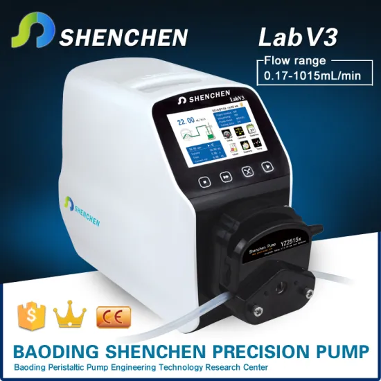 Intelligent control flowrate Peristaltic feed pump
