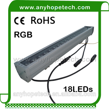 Popular custom-made factory price 18W RGB led color change wall washer