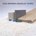 1014 Adhesivo termofusible para bandas de borde modificadas con PU, bolitas de pegamento sin rastro para sellado de bordes de paneles de PVC MDF