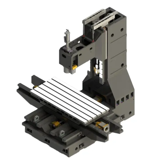 VMC-1690 Vertical Machining Center: Frame and CNC Machine Body Details