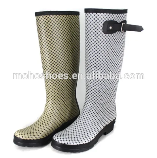 shiny nylon rain boots snow boots