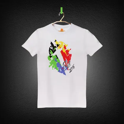 New custom design t-shirt, printing white blank man t-shirt