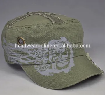 Laundry Detergent Denim Flat Top Hat Sublimation Distressed Cowboy Caps