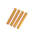 Free sample gold Aluminum knurled standoff