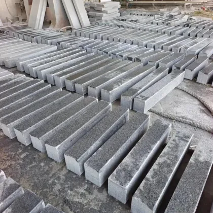 Affordable G654 Grey Granite Kerbstones and Bend Curbstones