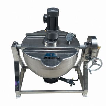 Pot de cuisson industrielle à vapeur à vapeur: machine à bouilloire veste à la cuisinière à soupe