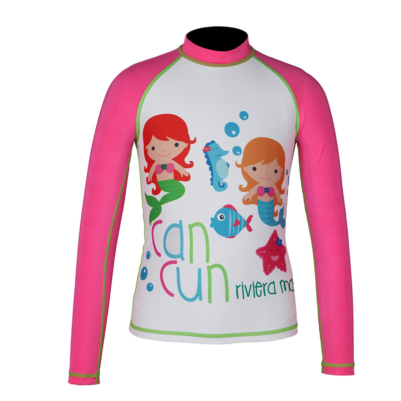 Pelle di pelle di marina Wholesales Rashguard con UPF 50+ nuoto