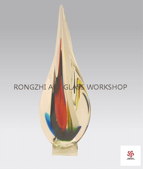 Glass Sculpture Decoration Named Smooth Sailing