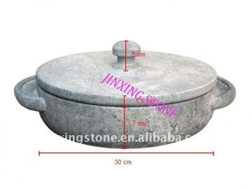 Stone Kitchenware/Granite Pot with Lid/Stone Casserole
