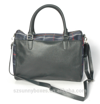 England Style Customized PU/Geniue Leather Man briefcase handbag Shoulder Bag