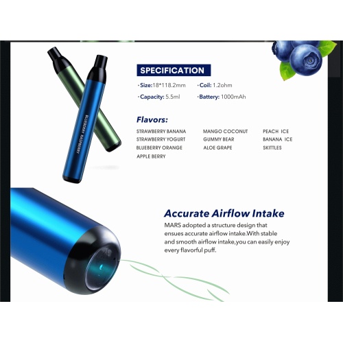 Original Blueberry Raspberry 2500puffs vape pen liquid