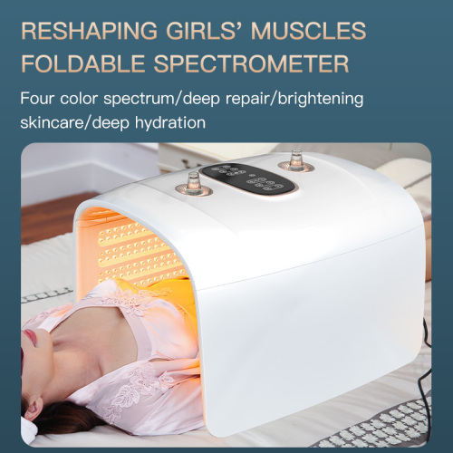 4-цветный светодиодный аппарат для светотерапии | Инфракрасное устройство для терапии красным светом PDT для ухода за кожей лица