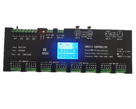 Wall-Mounted Full Color Screen 32-Channel DMX Controller