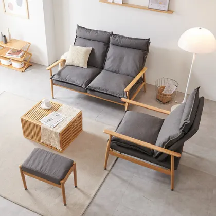 Adjustable Backrest Double Washable Recliner Sofa