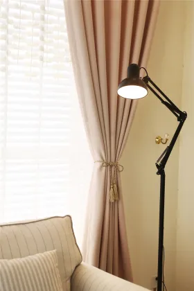 Thick cotton with Linen shade curtain