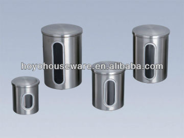 stainless steel kitchen canister sets