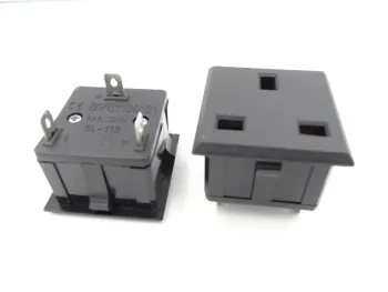 Made in China 13A UK rewireable electrical single socket