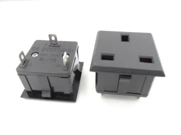 Made in China 13A UK rewireable electrical single socket