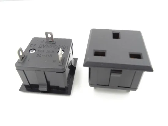 Made in China 13A UK rewireable electrical single socket