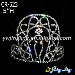 Silver Color Pageant Crown Body Shape Boy Crown