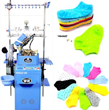 Weihuan (WH) Computerized 3D Sock Knitting Machine, 3D Sock, Plain Socks (WEIHUAN-6FR)