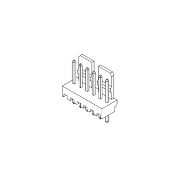 2,50 мм шаг 180 ° Стопка разъем CW2504V-XP